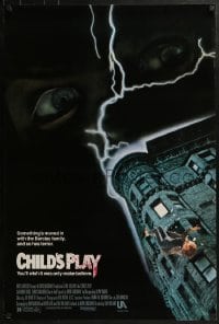 4g181 CHILD'S PLAY 1sh 1988 something's moved in, you'll wish it was only make-believe!