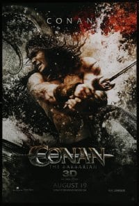 4g198 CONAN THE BARBARIAN teaser DS 1sh 2011 cool image of Jason Momoa in title role as Conan!