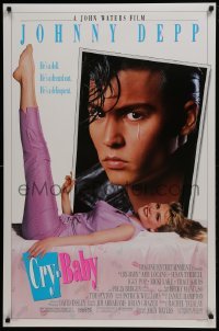 4g205 CRY-BABY DS 1sh 1990 directed by John Waters, Johnny Depp is a doll, Amy Locane