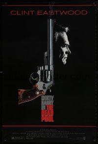 4g226 DEAD POOL 1sh 1988 Clint Eastwood as tough cop Dirty Harry, cool gun image!