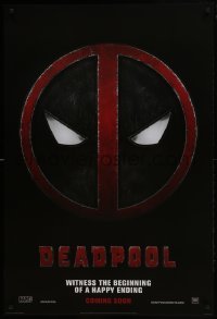 4g228 DEADPOOL style A int'l teaser DS 1sh 2016 Reynolds, Marvel, the beginning of a happy ending!