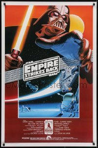 4g269 EMPIRE STRIKES BACK style A Kilian 1sh R1990 George Lucas sci-fi classic, cool artwork by Tom Jung!