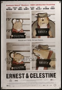 4g276 ERNEST & CELESTINE 1sh 2013 cute cartoon about a mouse and a bear, great image!