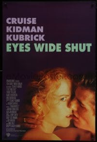 4g281 EYES WIDE SHUT 1sh 1999 Stanley Kubrick, romantic close-up of Tom Cruise & Nicole Kidman!
