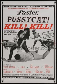4g287 FASTER, PUSSYCAT! KILL! KILL! 1sh R1995 Russ Meyer's best, Satana, Haji, superwomen!