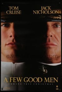 4g293 FEW GOOD MEN teaser 1sh 1992 best close up of Tom Cruise & Jack Nicholson!