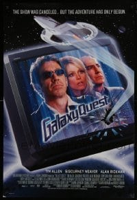 4g320 GALAXY QUEST DS 1sh 1999 Tim Allen, Sigourney Weaver, Star Trek sci-fi spoof!