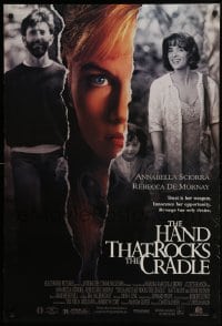 4g369 HAND THAT ROCKS THE CRADLE DS 1sh 1992 directed by Curtis Hanson, bad Rebecca De Mornay