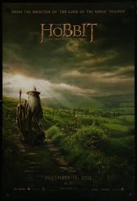 4g404 HOBBIT: AN UNEXPECTED JOURNEY teaser DS 1sh 2012 cool image of Ian McKellen as Gandalf!