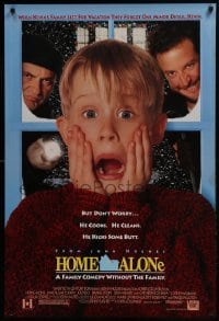 4g408 HOME ALONE DS 1sh 1990 classic Macaulay Culkin, Daniel Stern, Joe Pesci!