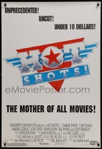 4g410 HOT SHOTS 1sh 1991 Charlie Sheen, Valeria Golino, Jim Abrahams, the mother of all movies!