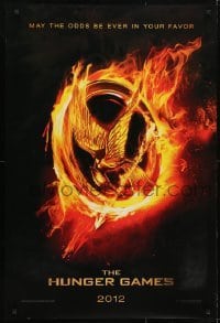 4g416 HUNGER GAMES teaser DS 1sh 2012 Harrelson, may the odds be in your favor, cool bird logo!