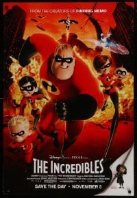 4g434 INCREDIBLES advance DS 1sh 2004 Disney/Pixar sci-fi superhero family, Mr. Incredible!