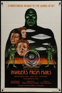 4g445 INVADERS FROM MARS 1sh R1976 classic, hordes of green monsters from outer space!