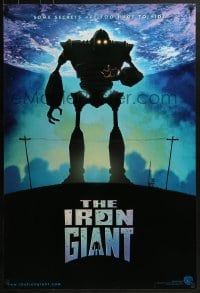 4g448 IRON GIANT int'l 1sh 1999 animated modern classic, completely different cartoon robot art!