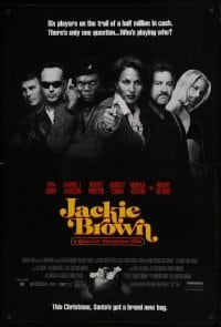 4g457 JACKIE BROWN advance 1sh 1997 Quentin Tarantino, Santa's got a brand new bag, top cast!