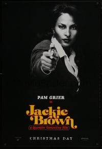4g458 JACKIE BROWN teaser 1sh 1997 Quentin Tarantino, cool image of Pam Grier in title role!