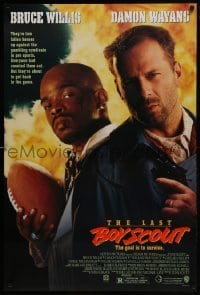 4g519 LAST BOY SCOUT DS 1sh 1991 Bruce Willis, Damon Wayans, Chelsea Field, football & gambling!