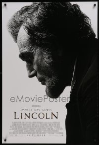 4g547 LINCOLN advance DS 1sh 2012 Daniel Day-Lewis Best Actor Academy Award winner, Spielberg!