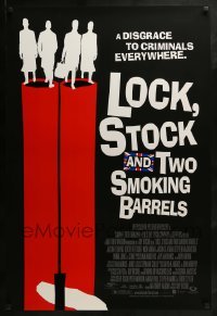 4g554 LOCK, STOCK & TWO SMOKING BARRELS DS 1sh 1998 Guy Ritchie English crime comedy, great art!