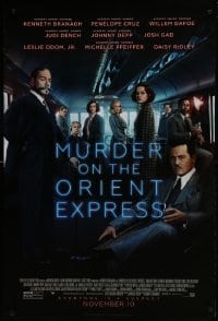 4g643 MURDER ON THE ORIENT EXPRESS style C advance DS 1sh 2017 Branagh, huge cast, Agatha Christie!