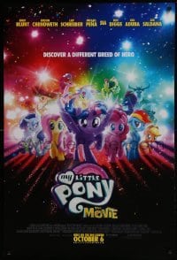 4g644 MY LITTLE PONY: THE MOVIE advance DS 1sh 2017 Saldana, Blunt, a different breed of hero!