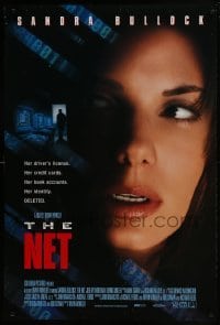 4g654 NET DS 1sh 1996 Sandra Bullock's identity has been deleted, Internet crime thriller!