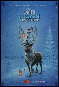 4g667 OLAF'S FROZEN ADVENTURE advance DS 1sh 2017 Walt Disney Pixar Christmas CGI, limited showing!