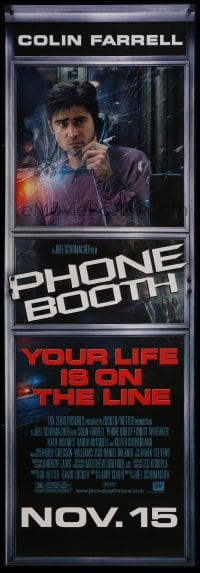 4g697 PHONE BOOTH advance 1sh 2003 Colin Farrell, Forrest Whitaker, Katie Holmes, Joel Schumacher!