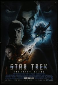 4g838 STAR TREK IMAX advance DS 1sh 2009 Chis Pine, Zachary Quinto, Zoe Saldana, space battle!