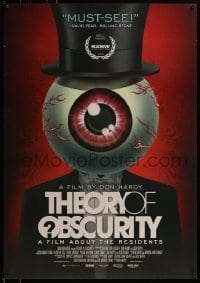 4g890 THEORY OF OBSCURITY: A FILM ABOUT THE RESIDENTS 27x39 1sh 2015