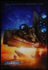4g938 VALERIAN & THE CITY OF A THOUSAND PLANETS teaser DS 1sh 2017 Luc Besson, image of ship!