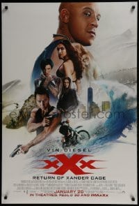 4g996 XXX: THE RETURN OF XANDER CAGE advance DS 1sh 2017 Donnie Yen, Vin Diesel in the title role!