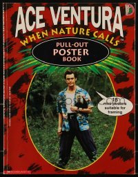 4h494 ACE VENTURA WHEN NATURE CALLS softcover book 1995 with 15 mini posters suitable for framing!