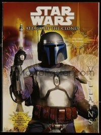 4h501 ATTACK OF THE CLONES softcover book 2002 the heroes & villains of Star Wars Episode II!