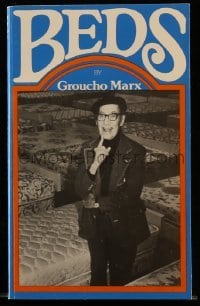 4h507 BEDS softcover book 1976 Groucho Marx talks about different beds & gives sleeping tips!