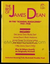4h508 BEST OF JAMES DEAN softcover book 1988 In the Scandal Magazines 1955 to 1958!