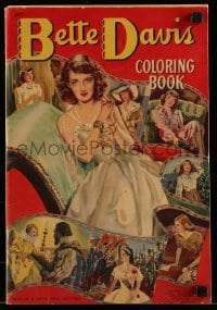 4h509 BETTE DAVIS coloring book 1942 coloring book with pictures from her screen plays!
