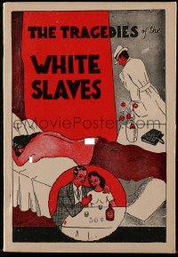 4h642 TRAGEDIES OF THE WHITE SLAVES paperback book 1940s true stories taken from actual life!