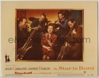 4h022 STAR IS BORN REPRO LC #3 1990s great close up of Judy Garland singing with band!