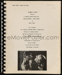 4h036 HARD TIMES spiral-bound 9x11 production handbook 1975 great images & behind the scenes info!