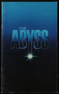 4h273 ABYSS souvenir program book 1989 directed by James Cameron, Ed Harris, Mastrantonio