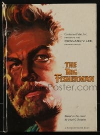 4h288 BIG FISHERMAN hardcover souvenir program book 1959 cover art of Howard Keel by Joseph Smith!