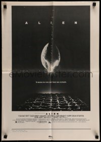 4h090 ALIEN ad slick 1979 Ridley Scott outer space sci-fi monster classic, cool egg image!