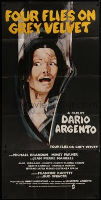 4j041 FOUR FLIES ON GREY VELVET English 3sh 1973 Dario Argento's 4 Mosche di Velluto Grigio, cool!