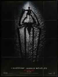 4j682 AMAZING SPIDER-MAN teaser French 1p 2012 cool image of Andrew Garfield with spider shadow!