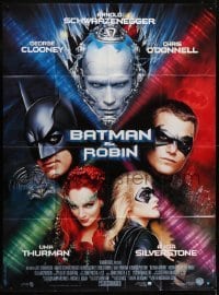 4j693 BATMAN & ROBIN French 1p 1997 Clooney, O'Donnell, Schwarzenegger, Thurman, Silverstone