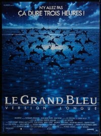 4j696 BIG BLUE French 1p 1988 Luc Besson's Le Grand Bleu, cool dolphin image!
