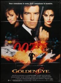 4j785 GOLDENEYE French 1p 1995 Pierce Brosnan as secret agent James Bond 007, cool montage!