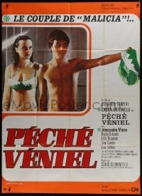 4j858 LOVERS & OTHER RELATIVES French 1p 1973 sexy half-naked Laura Antonelli & Alessandro Momo!
